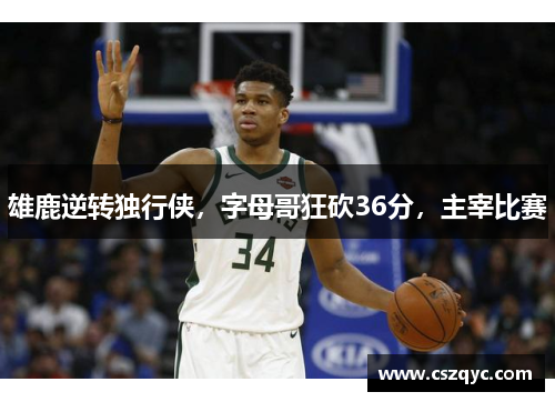 雄鹿逆转独行侠，字母哥狂砍36分，主宰比赛